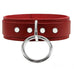 Atlas V O-ring Leather Collar with Soft Chinchilla Fur