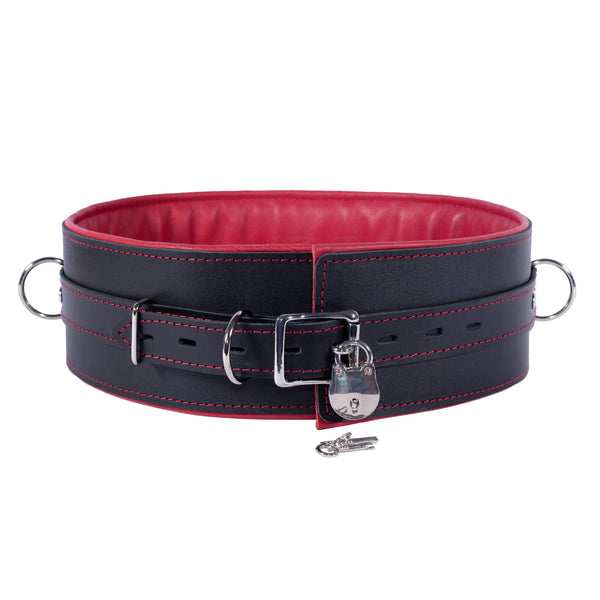BDSM Leather Bondage Waist Belt - Premium Restraint Gear