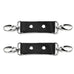 Madison Two Connectors Premium Real Leather Handmade Handcuffs Leg Cuffs Snap Hook Connectors