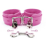 Premium Lambskin Leather Wrist & Ankle Cuffs - BDSM Bondage Restraints Set | Atlanta Collection