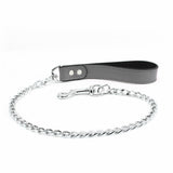 BDSM Leather Ankle & Wrist Cuffs with Collar, Chain, & Leash Set | Bonn Collection