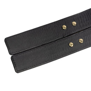 11-Piece Leather BDSM Restraint Set with Thigh Cuffs | Avery Collection