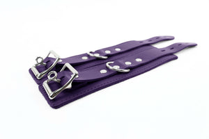 Premium Lambskin Leather Wrist & Ankle Cuffs - BDSM Bondage Restraints Set | Atlanta Collection