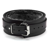 BDSM Leather Ankle & Wrist Cuffs with Collar, Chain, & Leash Set | Bonn Collection