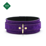 Athena Special Edition Purple Suede Submissive Collar 