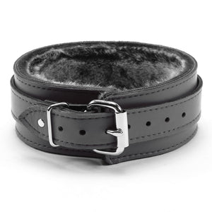 BDSM Leather Ankle & Wrist Cuffs with Collar, Chain, & Leash Set | Bonn Collection