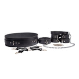Avery Premium Leather Bondage Restraints Kit with Waist Belt - 10 Piece BDSM Set for Couples | Avery Collection