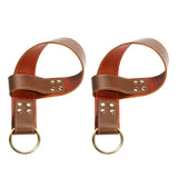 BDSM Leather Suspension Wrist Restraint Cuffs for Bondage Play | Madison Collection