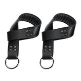 BDSM Leather Suspension Wrist Restraint Cuffs for Bondage Play | Madison Collection