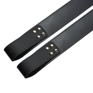 BDSM Leather Suspension Wrist Restraint Cuffs for Bondage Play | Madison Collection