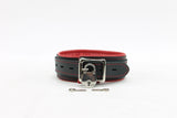 1.5" Padded BDSM Leather Collar with Regular/Locking Closure | Madison Collection