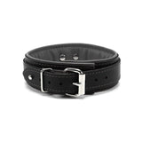 1.5" Padded BDSM Leather Collar with Regular/Locking Closure | Madison Collection