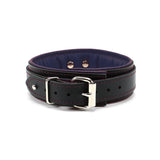 1.5" Padded BDSM Leather Collar with Regular/Locking Closure | Madison Collection