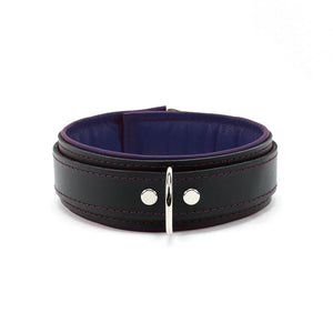 1.5" Padded BDSM Leather Collar with Regular/Locking Closure | Madison Collection