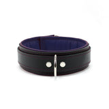1.5" Padded BDSM Leather Collar with Regular/Locking Closure | Madison Collection