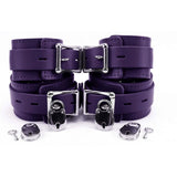 Premium Lambskin Leather Wrist & Ankle Cuffs - BDSM Bondage Restraints Set | Atlanta Collection