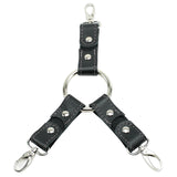 Latigo Leather 3-Way Hogtie Bondage Restraints for BDSM Play - Durable Cuff Set | Madison Collection