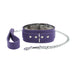 Atlas Collar and Leash Handcrafted Premium Latigo Leather Chinchilla Faux Fur Lining