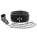 Madison Padded Restraint Leather Collar and Leash