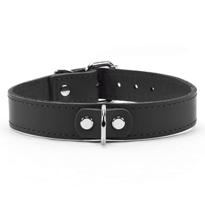 Lambskin Leather BDSM Collar - Handmade Fetish Gear | Atlas Collection