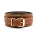 Fox Padded Brown Leather Collar