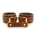 Fox Brown Leather Wrist Ankle Restraints