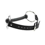 Premium Lambskin Leather Bit Gag with Rubber Bit for BDSM | Bonn Collection