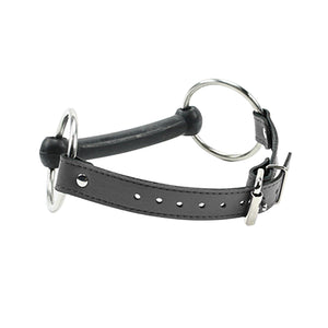 Premium Lambskin Leather Bit Gag with Rubber Bit for BDSM | Bonn Collection