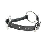 Premium Lambskin Leather Bit Gag with Rubber Bit for BDSM | Bonn Collection