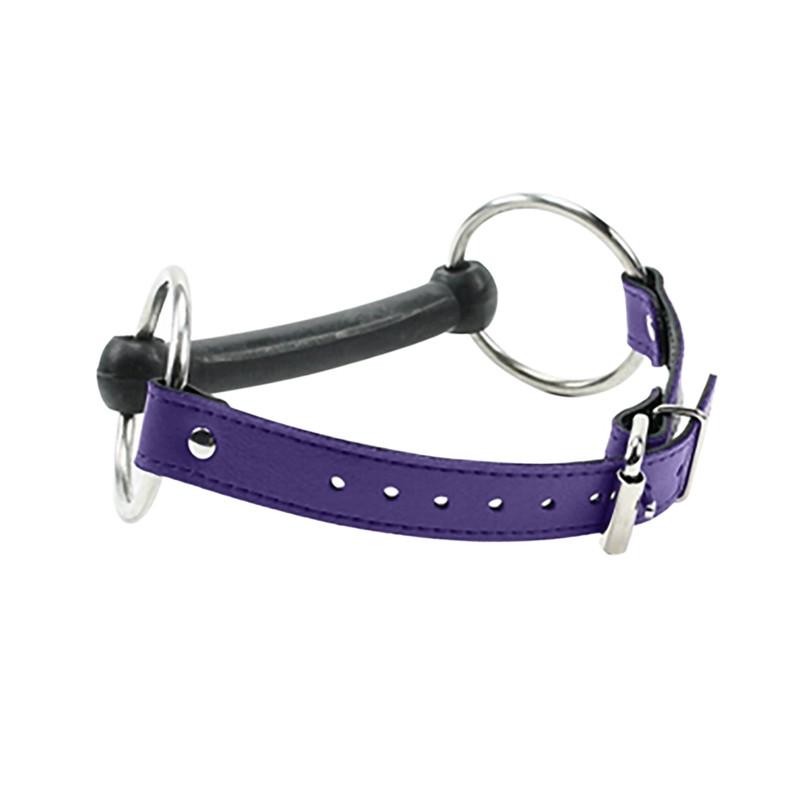 Premium Lambskin Leather Bit Gag with Rubber Bit for BDSM | Bonn Collection
