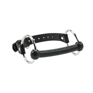 Premium Lambskin Leather Bit Gag with Rubber Bit for BDSM | Bonn Collection