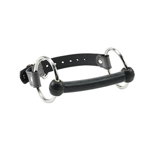 Premium Lambskin Leather Bit Gag with Rubber Bit for BDSM | Bonn Collection