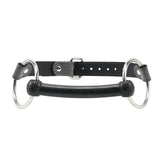 Premium Lambskin Leather Bit Gag with Rubber Bit for BDSM | Bonn Collection