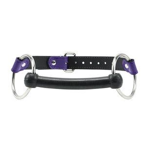 Premium Lambskin Leather Bit Gag with Rubber Bit for BDSM | Bonn Collection