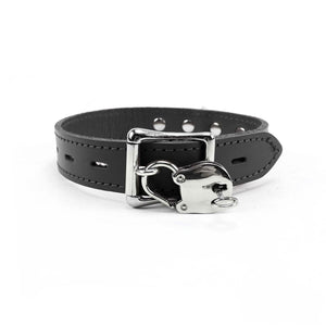 Lambskin Leather BDSM Collar - Handmade Fetish Gear | Atlas Collection