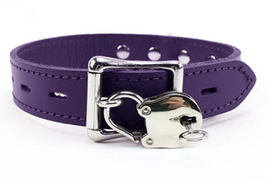 Lambskin Leather BDSM Collar - Handmade Fetish Gear | Atlas Collection