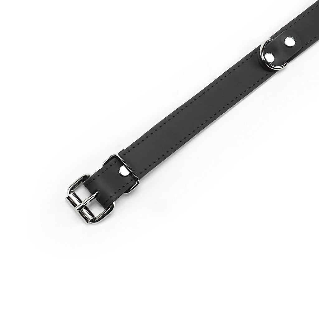 Lambskin Leather BDSM Collar - Handmade Fetish Gear | Atlas Collection