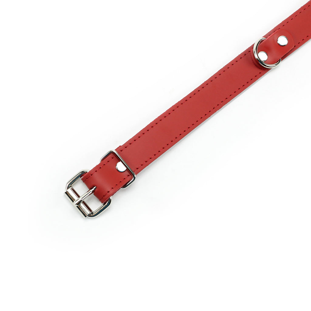Lambskin Leather BDSM Collar - Handmade Fetish Gear | Atlas Collection