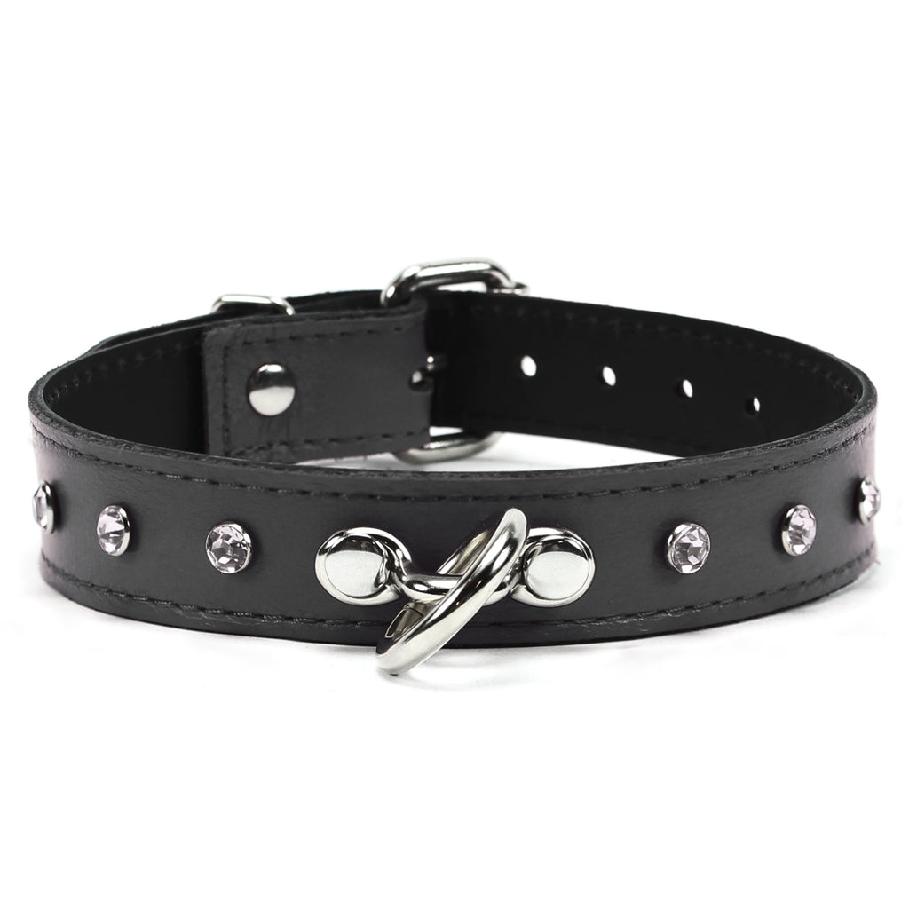 Premium Leather BDSM Rena Collar with Buckle, Fetish Bondage Gear | Rena Collection