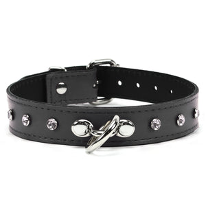 Premium Leather BDSM Rena Collar with Buckle, Fetish Bondage Gear | Rena Collection