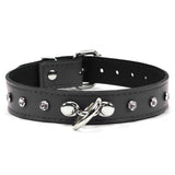 Premium Leather BDSM Rena Collar with Buckle, Fetish Bondage Gear | Rena Collection