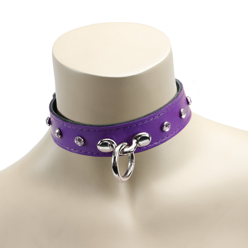 Premium Leather BDSM Rena Collar with Buckle, Fetish Bondage Gear | Rena Collection