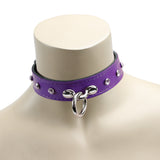Premium Leather BDSM Rena Collar with Buckle, Fetish Bondage Gear | Rena Collection