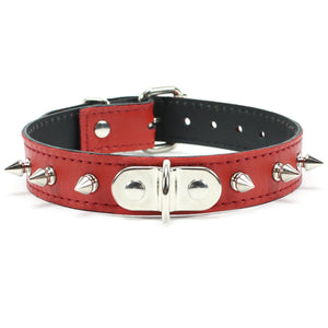 Deluxe Leather BDSM Slave Collar Adjustable with Locking Buckle | Nikita Collection