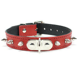 Deluxe Leather BDSM Slave Collar Adjustable with Locking Buckle | Nikita Collection