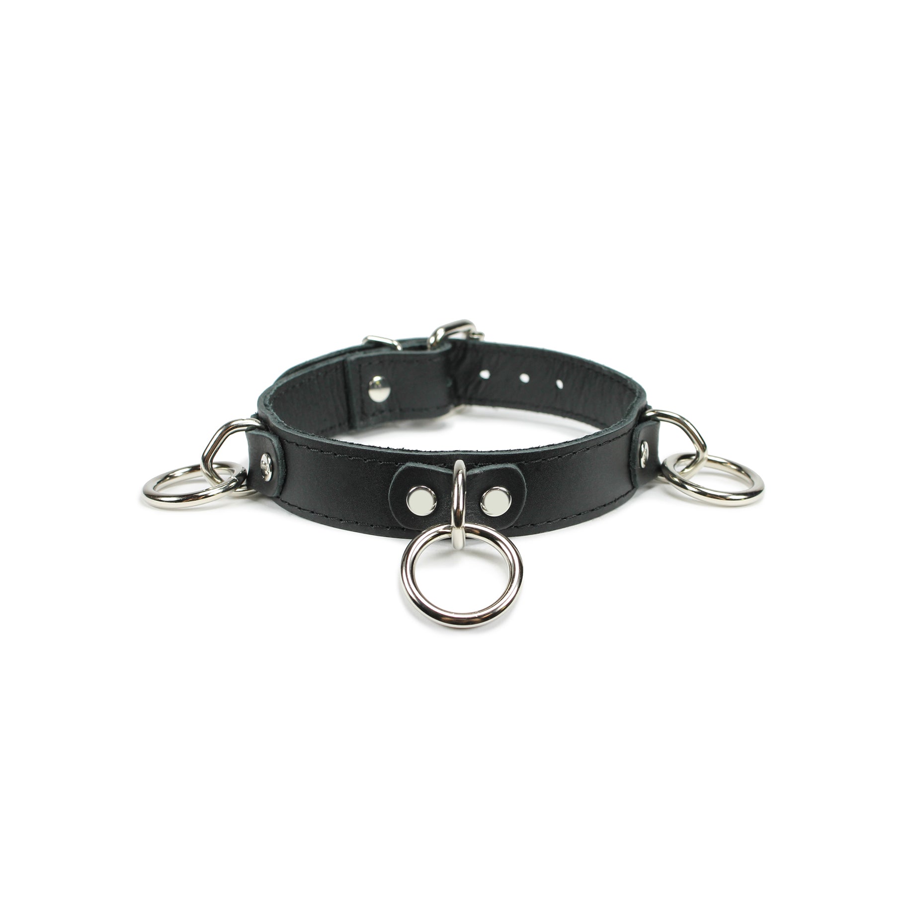 Deluxe Leather BDSM Collar for Bondage Restraint | Minos Collection