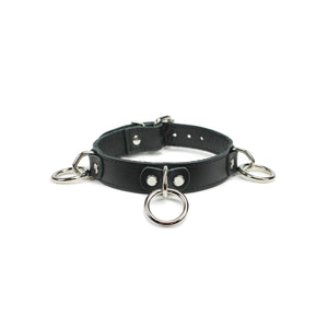 Deluxe Leather BDSM Collar for Bondage Restraint | Minos Collection