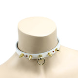 Luxurious Leather BDSM Day Collar for Submissive Play | Sofia Collection