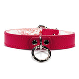 Colorful Fur BDSM Day Collar with O-ring – Discreet & Stylish | Kaytlyn Collection