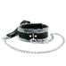 IVO Set 7-Piece Wrist Ankle Cuffs Chain Lead Collar Chic Genuine Leather